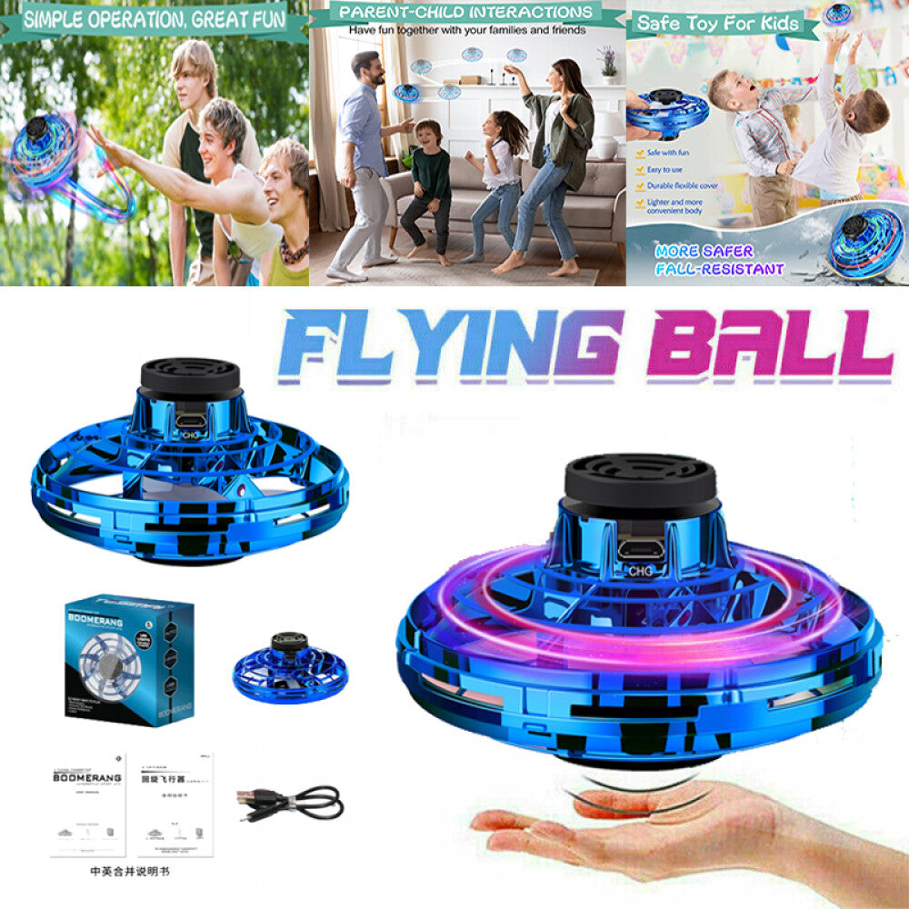 USB Rechargeable Flying Spinner Ball – LED Boomerang Flying Toy