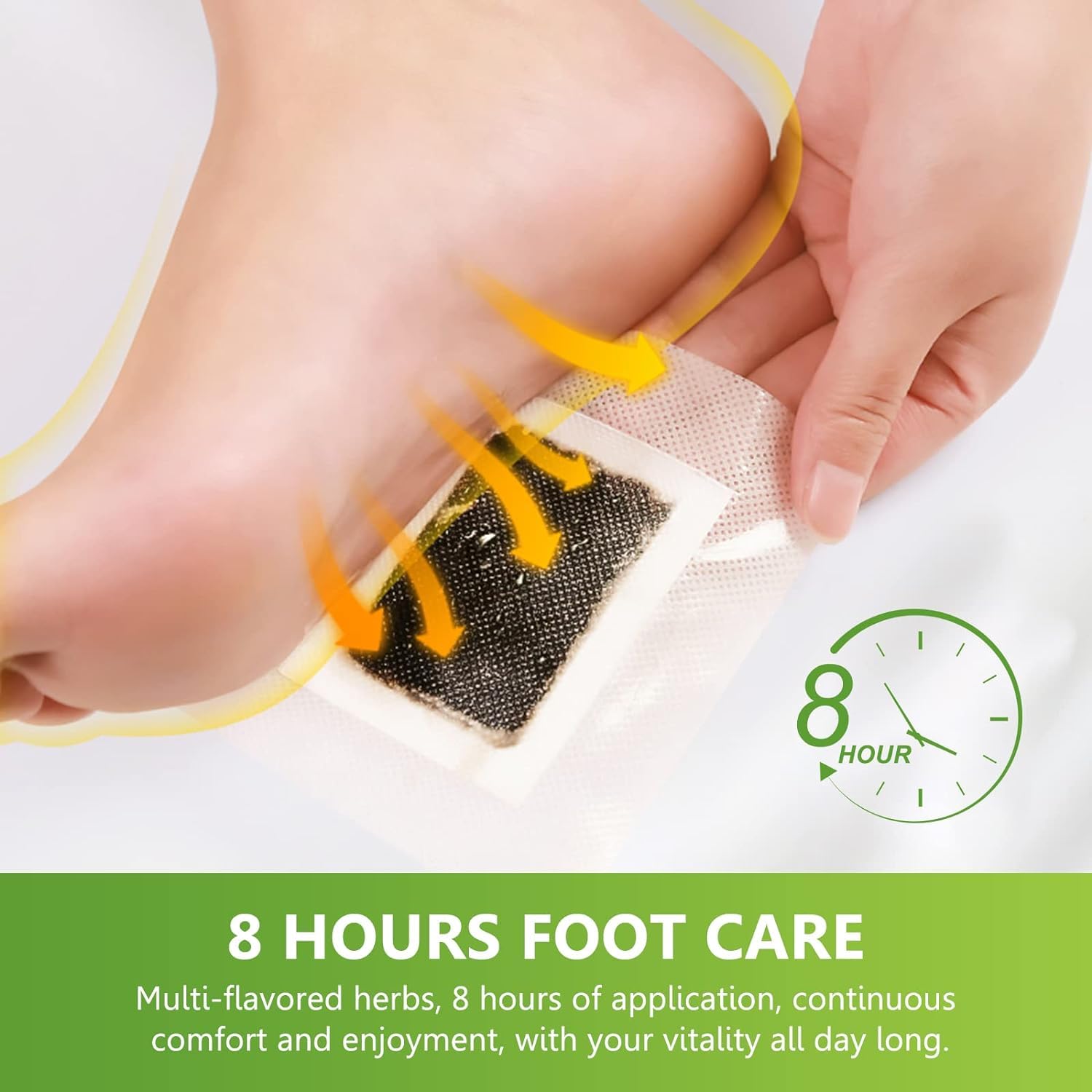 Kinoki Cleansing Detox Foot Pads with Adhesive Sheets for Overnight Foot Care (Pack of 2)