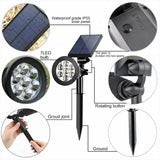 Solar LED Garden Lawn Light – Waterproof Outdoor Landscape Security Light (Pack of 10)