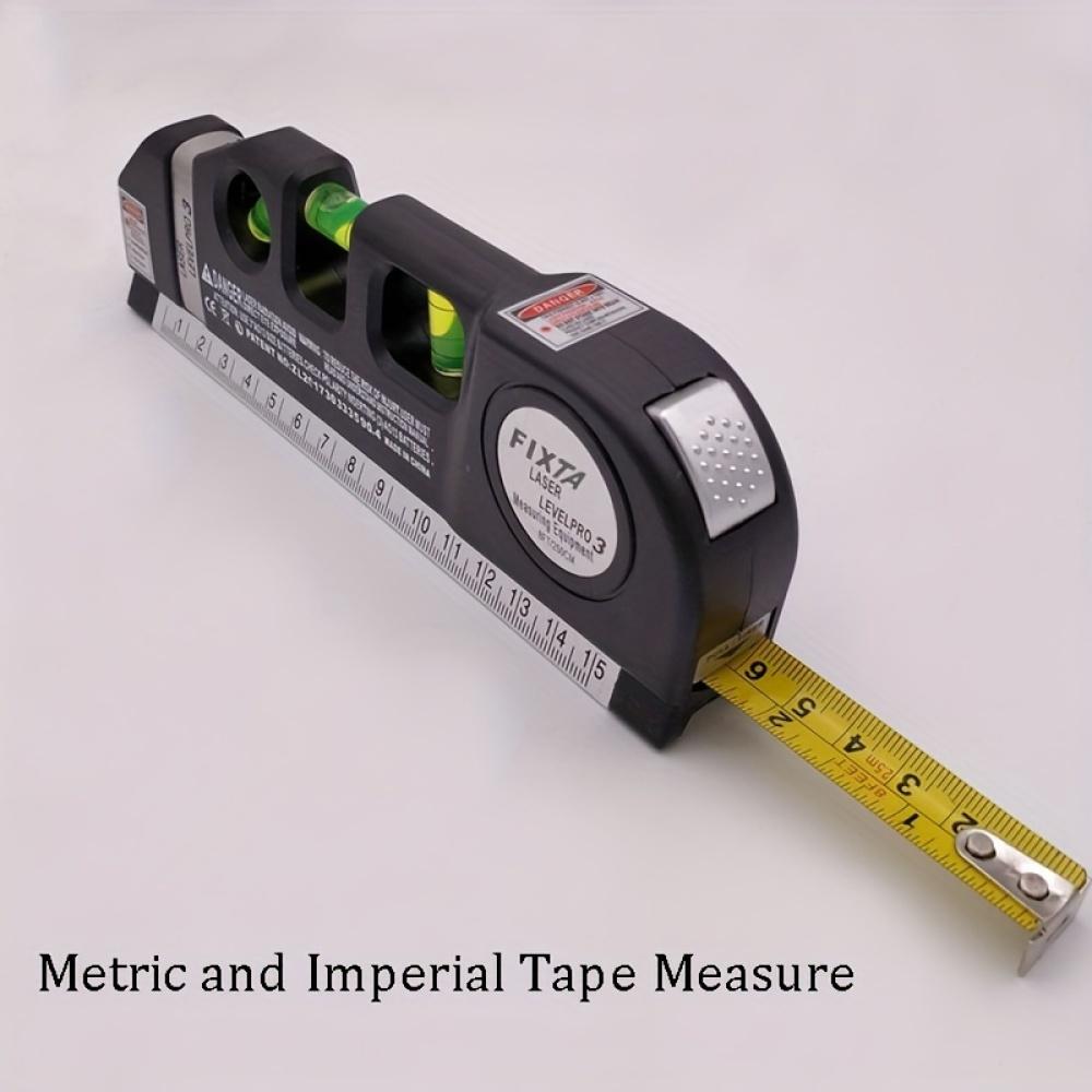 5-in-1 Laser Level with Measuring Tape – Multi-Purpose Alignment Tool