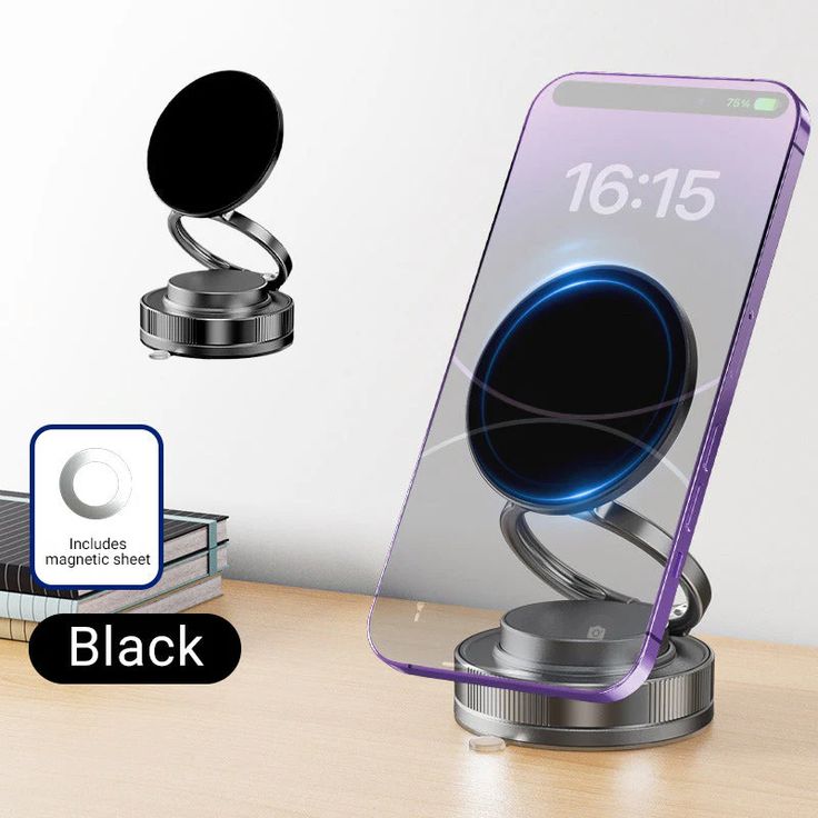 Magnetic Wireless Car Phone Charger & Dashboard Phone Holder