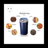 Electric Stainless Steel Coffee Grinder – Multi-Purpose Spice, Herb & Grain Grinder