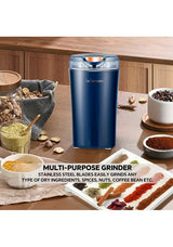 Electric Stainless Steel Coffee Grinder – Multi-Purpose Spice, Herb & Grain Grinder