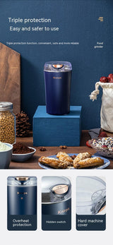 Electric Stainless Steel Coffee Grinder – Multi-Purpose Spice, Herb & Grain Grinder