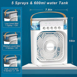 Portable USB Air Cooler Fan with Water Tank, 3 Speed Cooling Fan