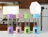 Portable Rechargeable Juicer Blender Bottle with USB Charging, 6 Blade Smoothie Maker