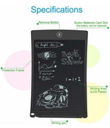 LCD Writing Tablet for Kids & Adults, Reusable Digital Drawing & Writing Pad with Stylus