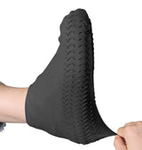 Reusable Waterproof Silicone Shoe Covers for Rain, Anti-Slip Stretchable Shoe Protector, Large