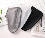 Reusable Waterproof Silicone Shoe Covers for Rain, Anti-Slip Stretchable Shoe Protector, Large