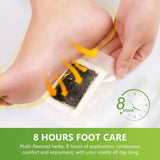 Kinoki Cleansing Detox Foot Pads with Adhesive Sheets for Overnight Foot Care (Pack of 2)
