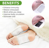 Kinoki Cleansing Detox Foot Pads with Adhesive Sheets for Overnight Foot Care (Pack of 2)