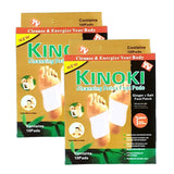 Kinoki Cleansing Detox Foot Pads with Adhesive Sheets for Overnight Foot Care (Pack of 2)
