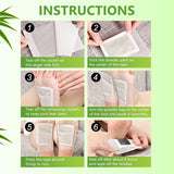 Kinoki Cleansing Detox Foot Pads with Adhesive Sheets for Overnight Foot Care (Pack of 2)