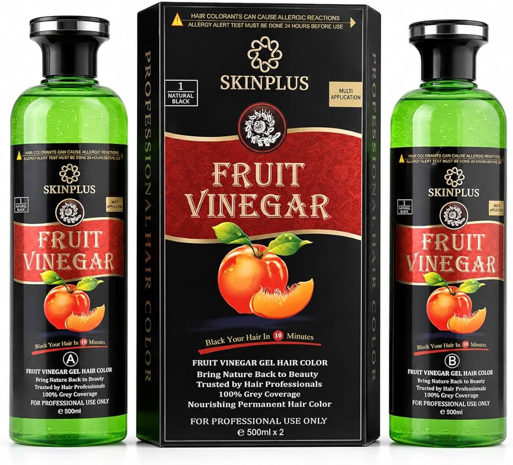 Fruit vinegar hair black colour 500ml 1+1 bottel