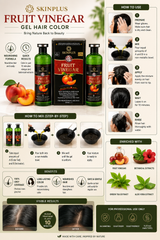 Fruit vinegar hair black colour 200ml 1+1 bottel